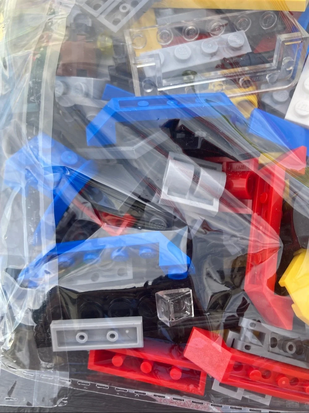 Lego pieces Various colors sizes quart size bag